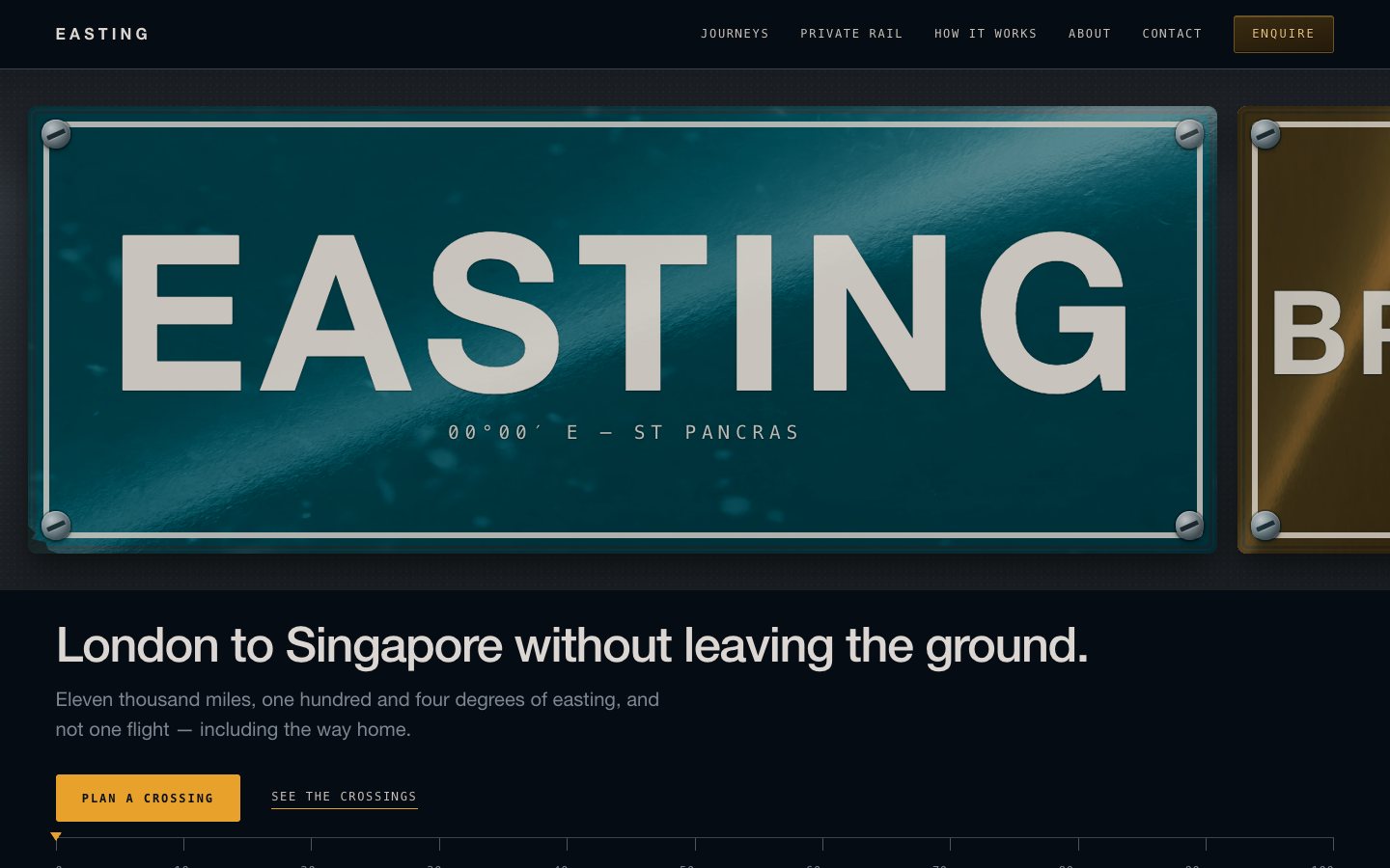 EASTING — the home page
