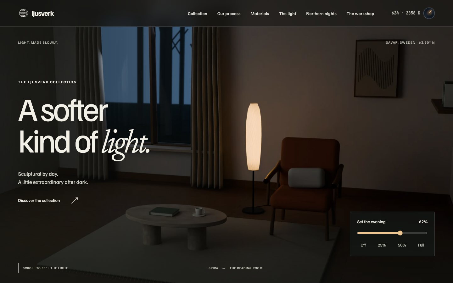 LJUSVERK — the home page