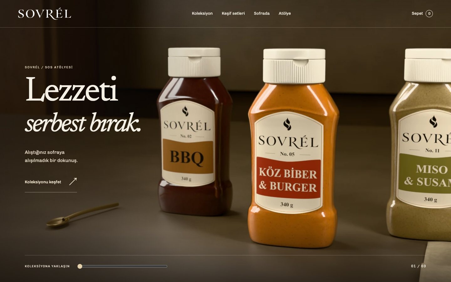 SOVRÉL — the home page